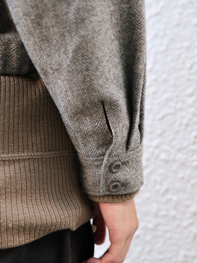 【balenciaga sports】cropped button blouson