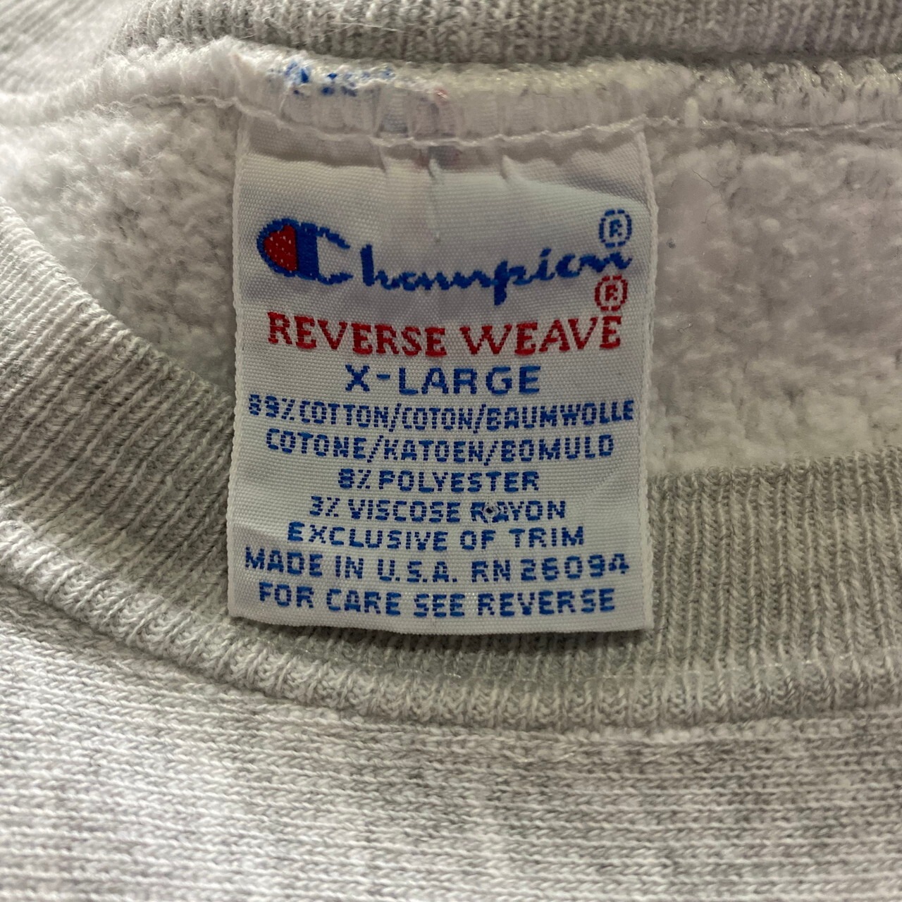 90年代 ビンテージ 刺繍タグ USA製 Champion チャンピオン リバース 