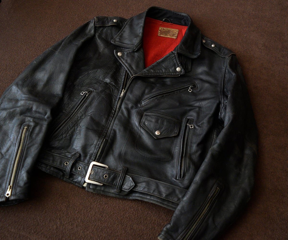 40s Sport clad ヴィンテージレザージャケット 40s SPORTCLAD HORSEHIDE RIDERS 40 | SECOND TIME GLORY
