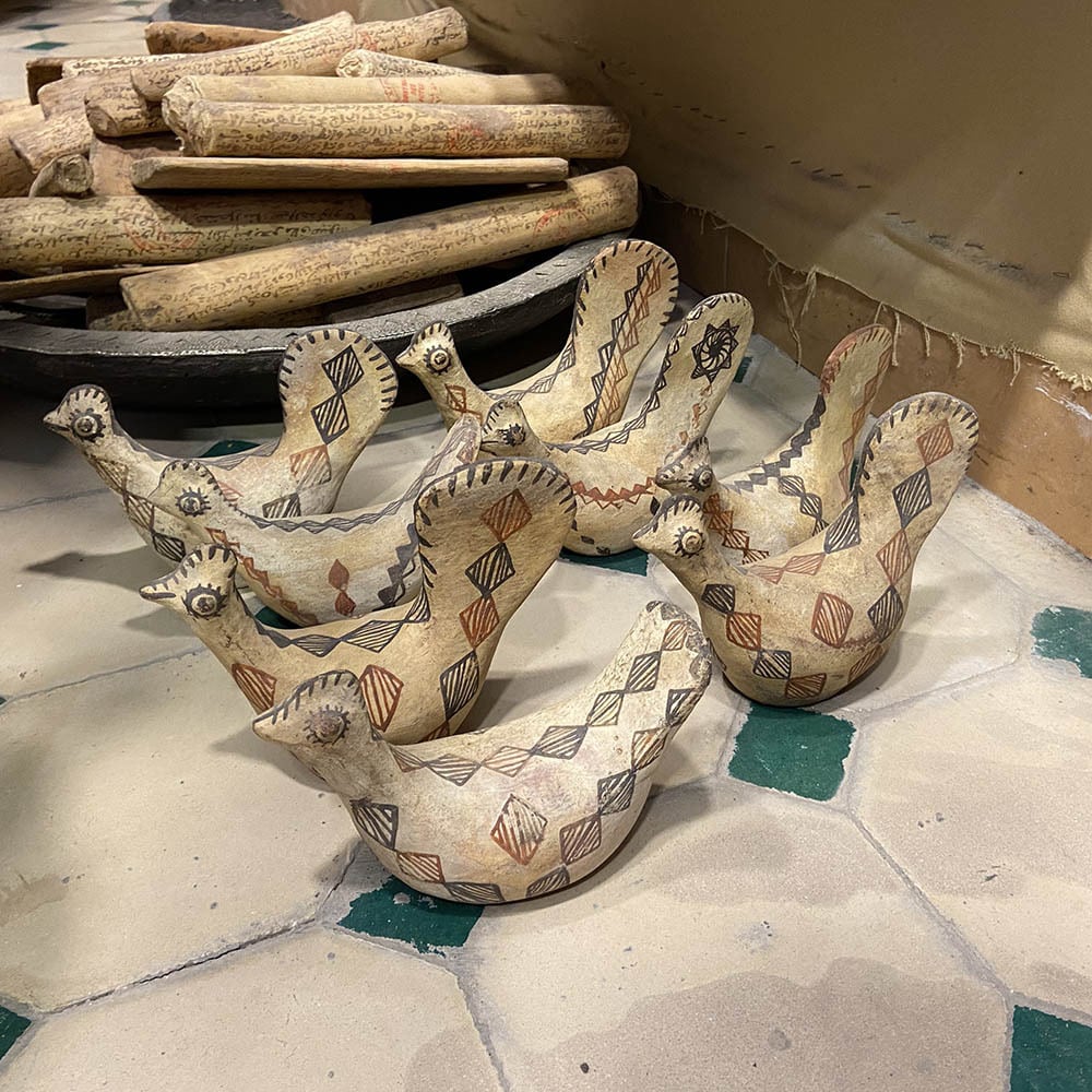 Vintage】モロッコ・ベルベルポッタリーsmall bird-3 | SOMME