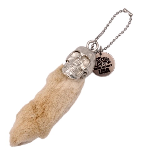USA RABBIT FOOT ラッキーチャーム アメリカ ビンテージ ラビットフット キーホルダー キーチェーン : USRF-003NA