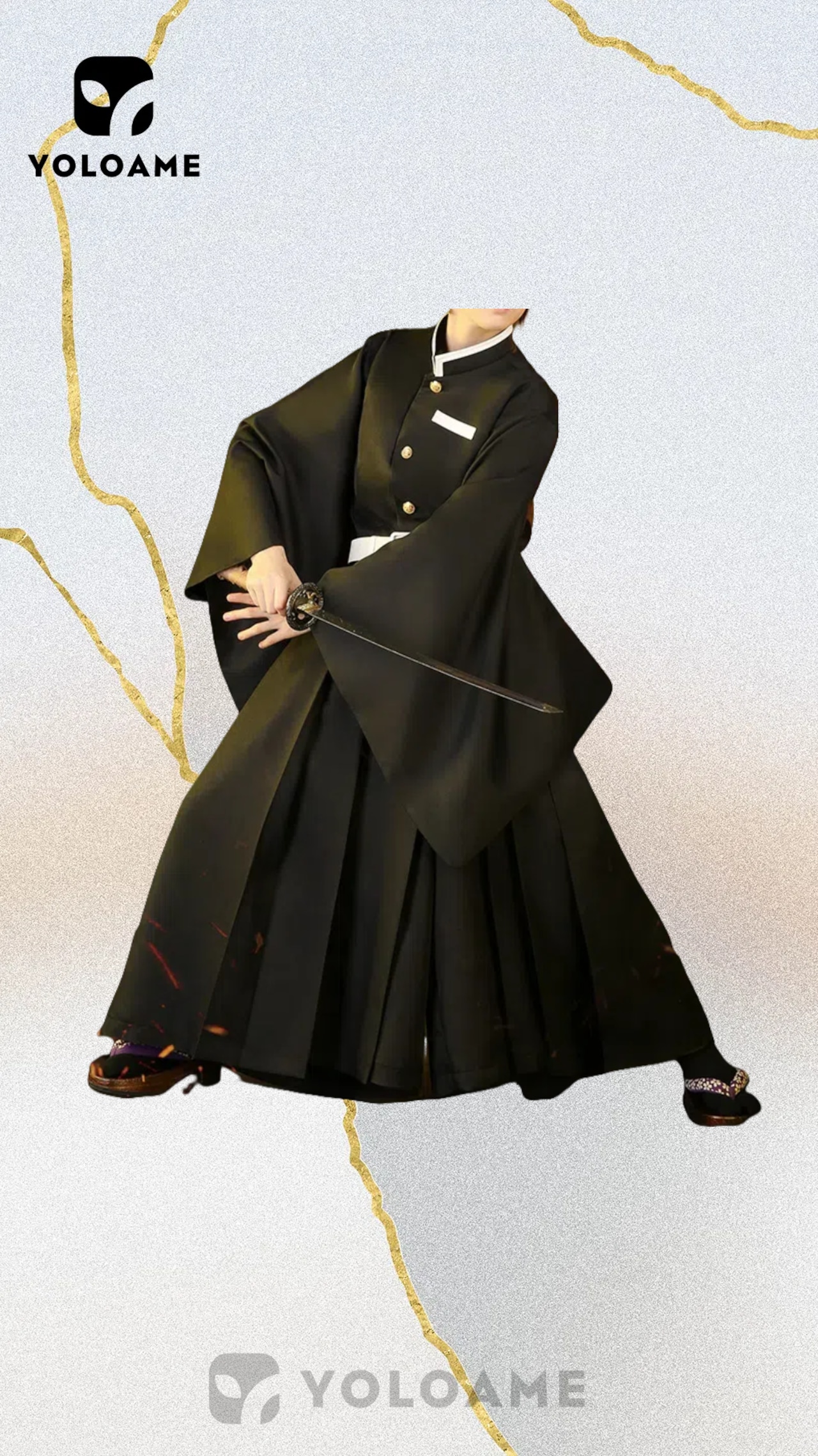 三分妄想 鬼滅の刃 時透無一郎 霞柱 コスプレ衣装