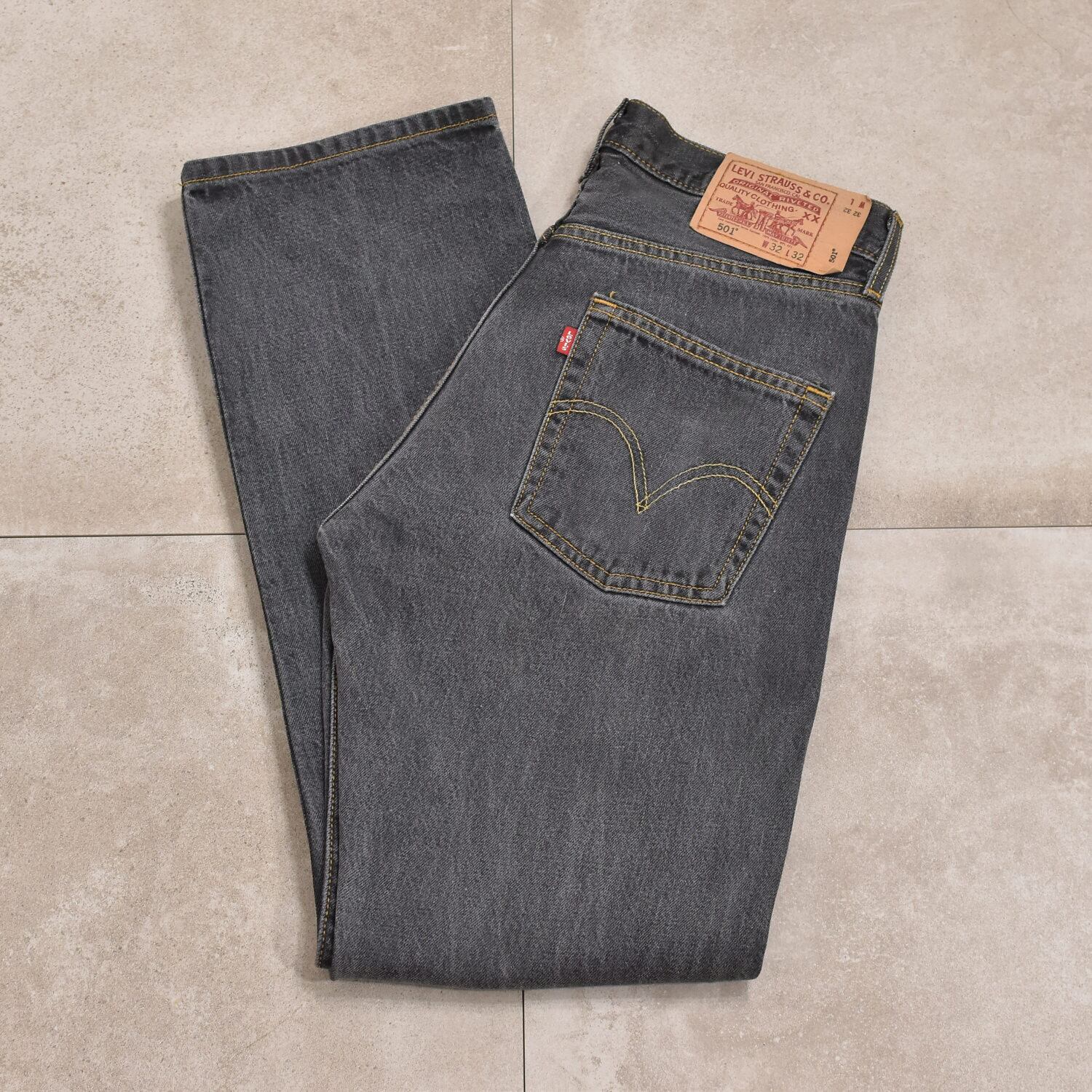 00s Levi's501 black denim pants
