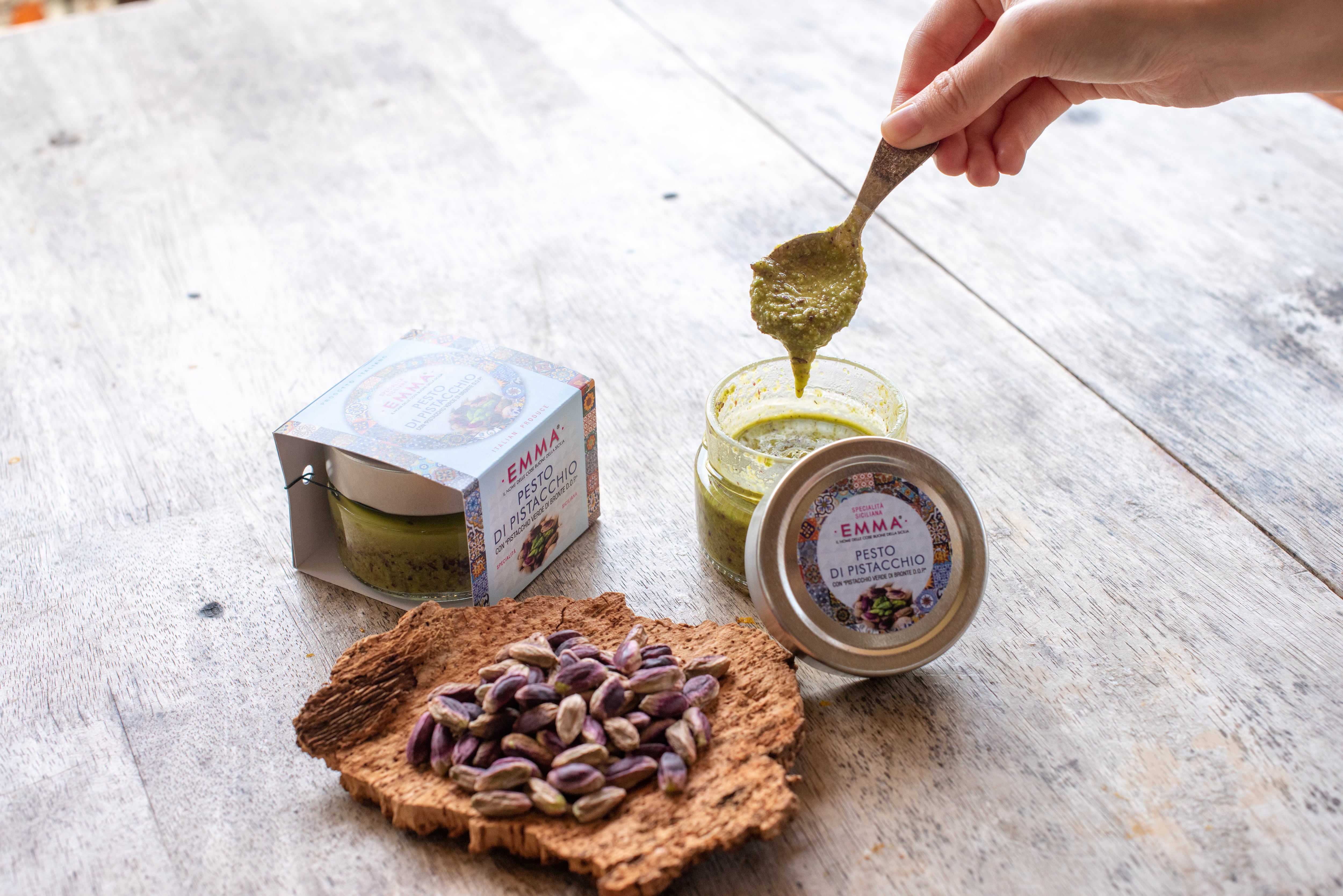 ブロンテ産DOP生ピスタチオペースト】PESTO CON PISTACCHIO VERDE DI
