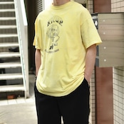 90's KKUP fm Einstein print tee over dye
