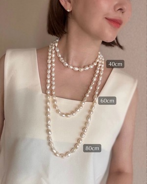 3連Pearl Necklace【M】