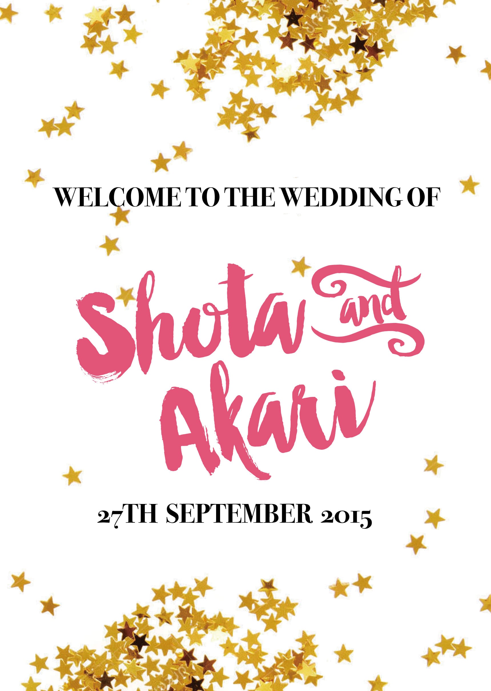 SALE!!!【データ版】オーダーメイドウェルカムボード【glitter】