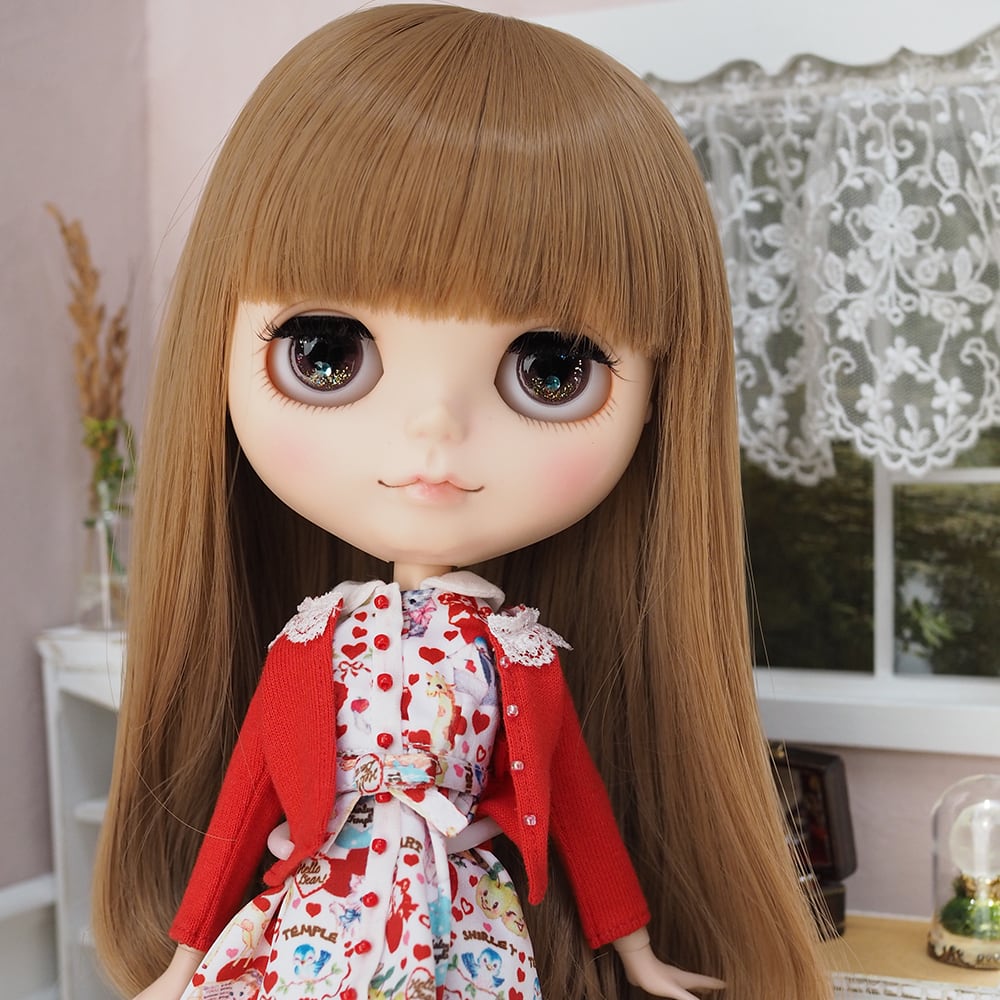 ネオブライス ウィッグ くるりんロング ミルキーブラウン(MiB) 10インチ/ドール Blythe | Bonbon rouge Doll wig  shop powered by BASE