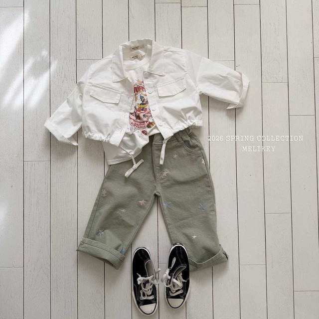 [即納S/M]≪MELIKEY≫Happy Tune Short-Sleeve T-Shirt ivory 4