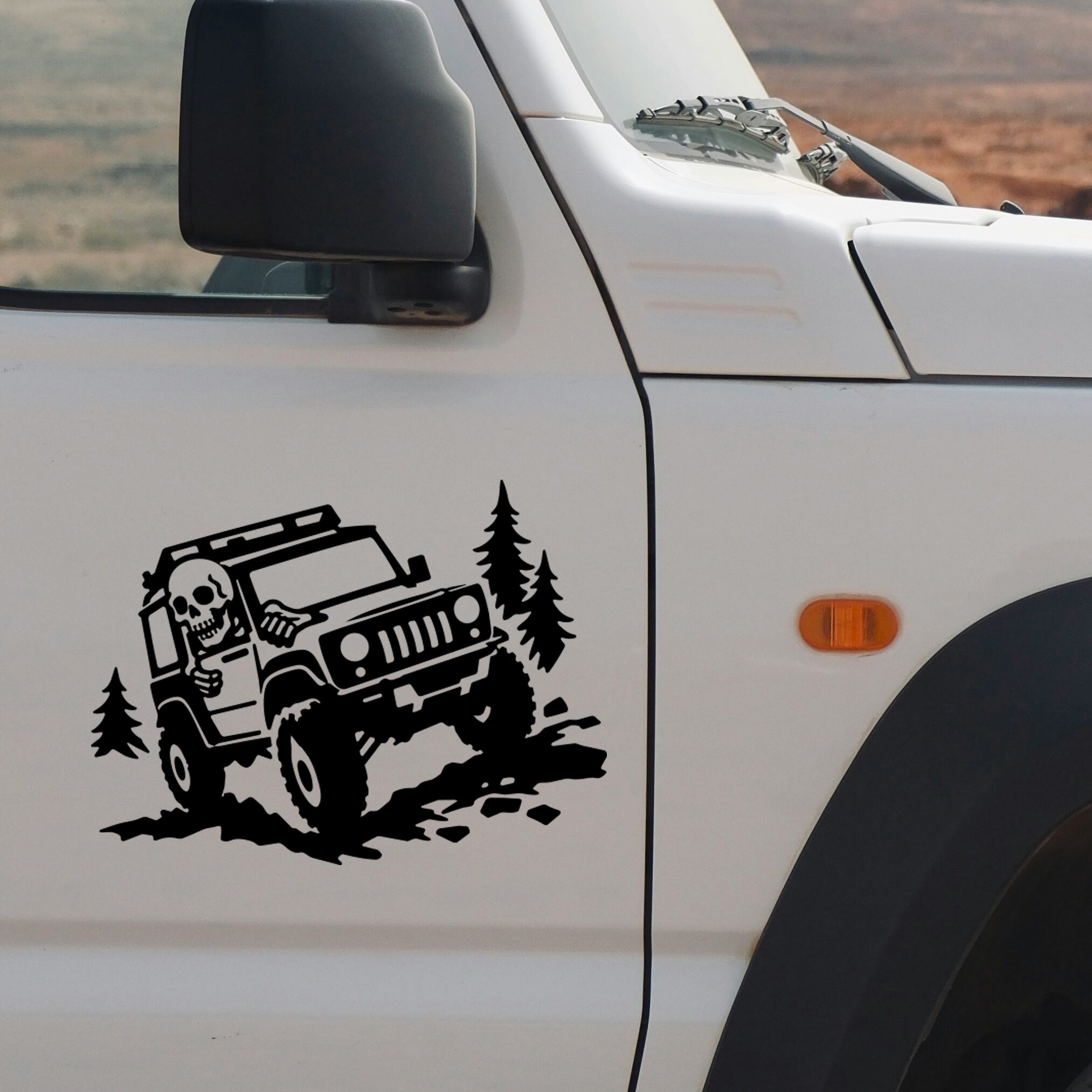 車 ステッカー 防水 屋外対応 JIMNY ジムニー 転写デカール（白／黒