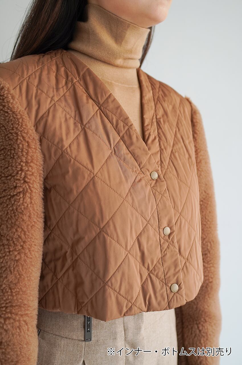 MAXMARAテディベア2wayクロップドジャケット | LA VOIE LACTÉE