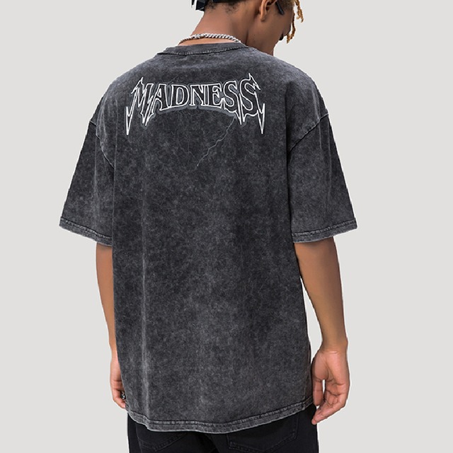 【DRIP1701】D/B Logo Print Washed Tee