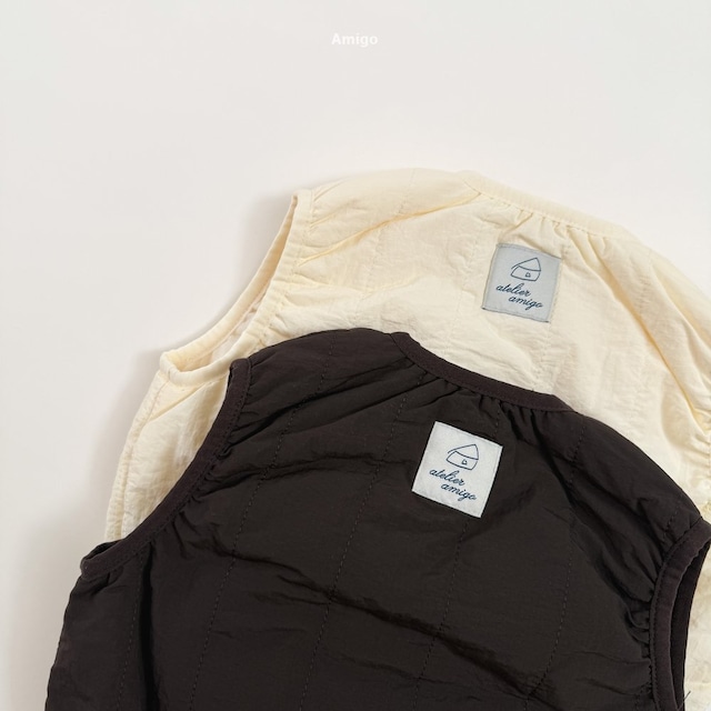 ⭐︎即納⭐︎[ amigo ] valen quilted vest