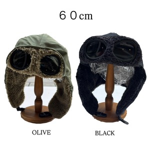 【26AW】THE PARKSHOP(ザ・パークショップ)FLIGHT GOGGLE CAP OLIVE BLACK (60cm )キャップ　帽子