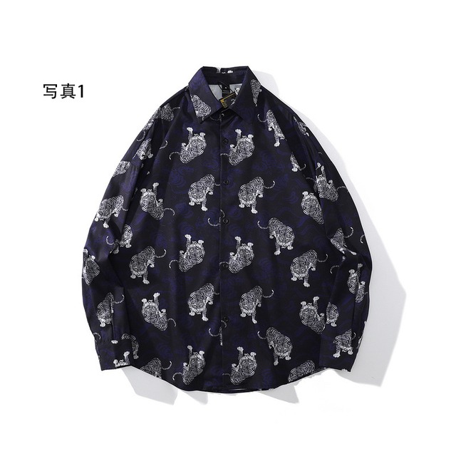 P10645 メンズ シャツ トップス  長袖 ジャケット 上着 男女兼用 6色 シャツ 渋谷風 SALE ファッション
