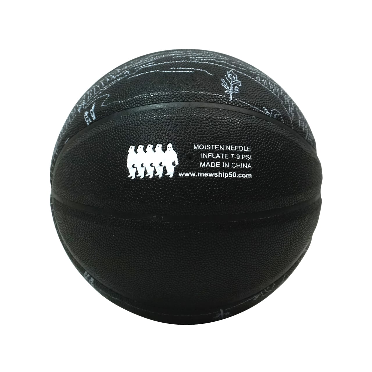 "Lake of zone" Basketball  size:7 <Black×White> - 画像2