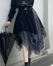 【予約】irregular vintage mesh skirt