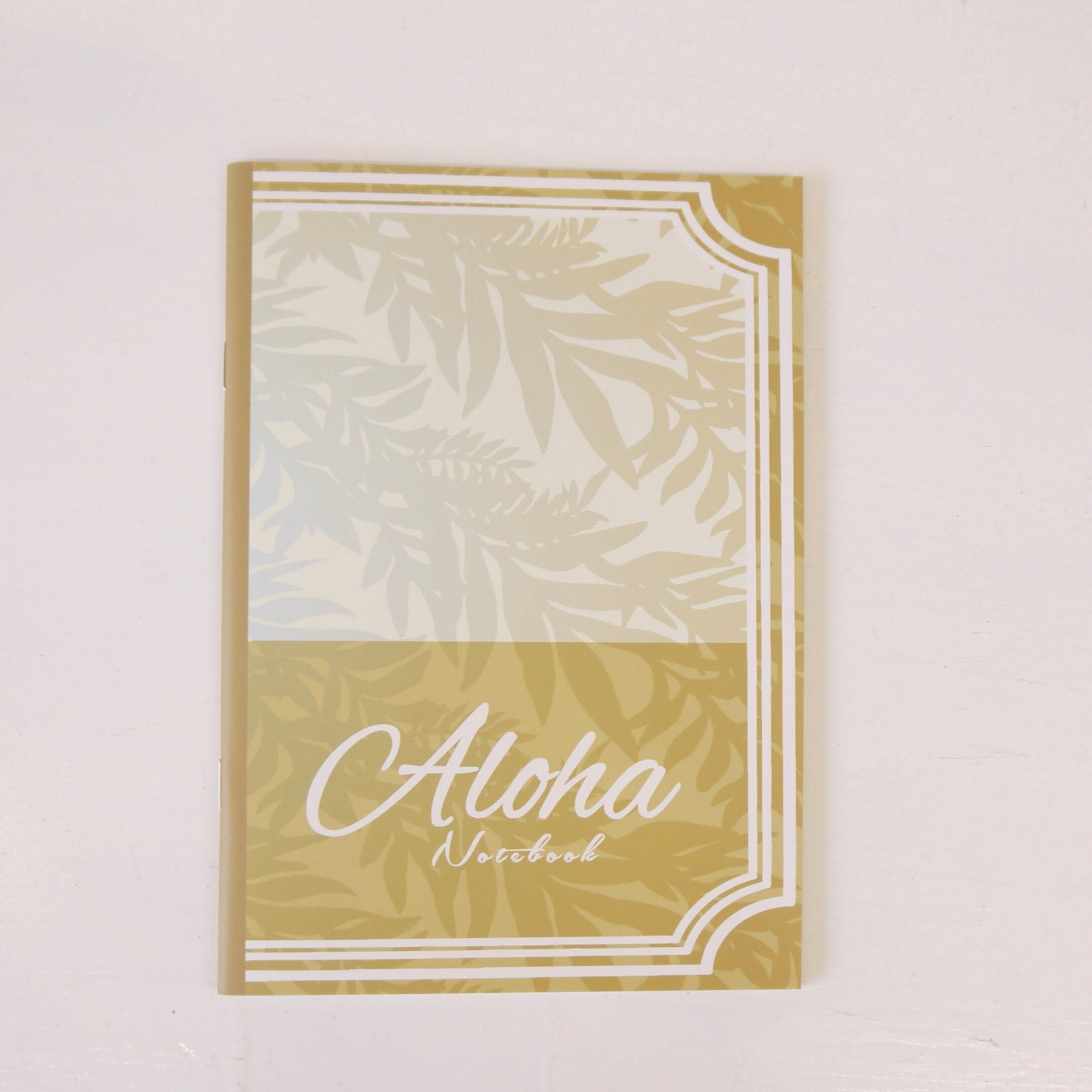 フラノート ハワイ アロハノート ベージュ フラダンス maunaloa A5サイズ レシピノート ギフト シンプル HAWAII<リーフ アロハノート>