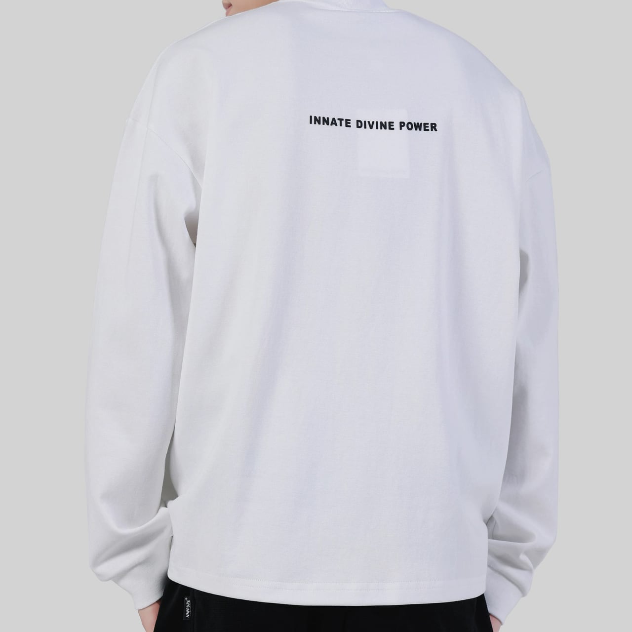 バックプリント クルーネック シャツ 00107