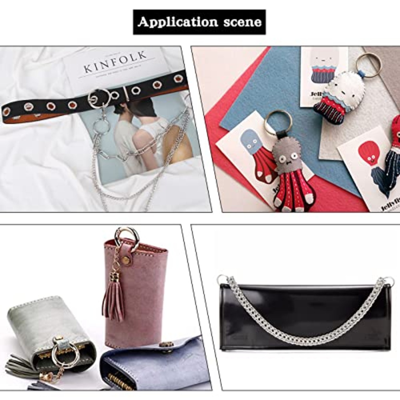 UNICRAFTALE 100個 15x1.8mm 304ステンレス製スプリットリング 丸カン 丸リング 銀色 金属色 キーホルダー 二重リング 平キーリング 鍵飾り 手作り アクセサリーパーツ DIY用パーツ 副資材 ハンドメイド クラフト 手芸用品