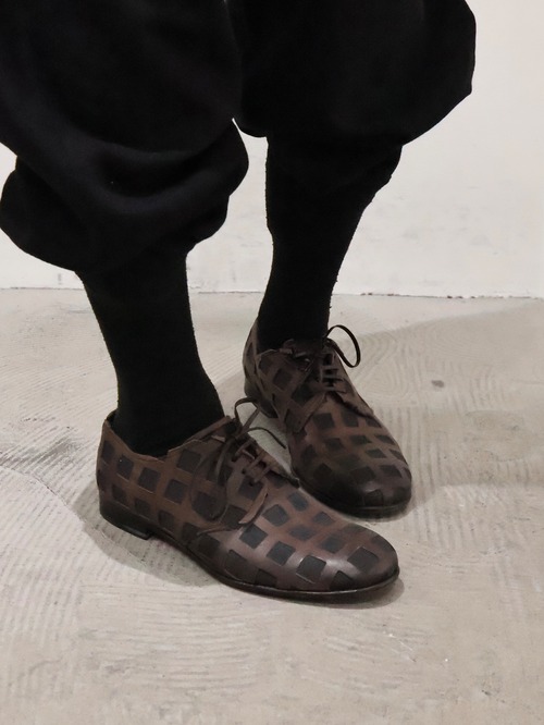 【Dolce&Gabbana】lattice design leather shoes