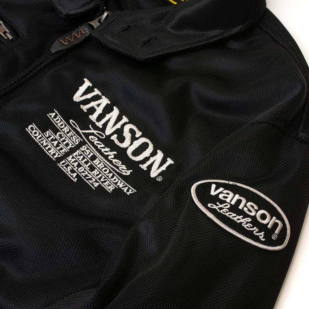VSE26103S メッシュスウィングトップジャケット | vansonleathers