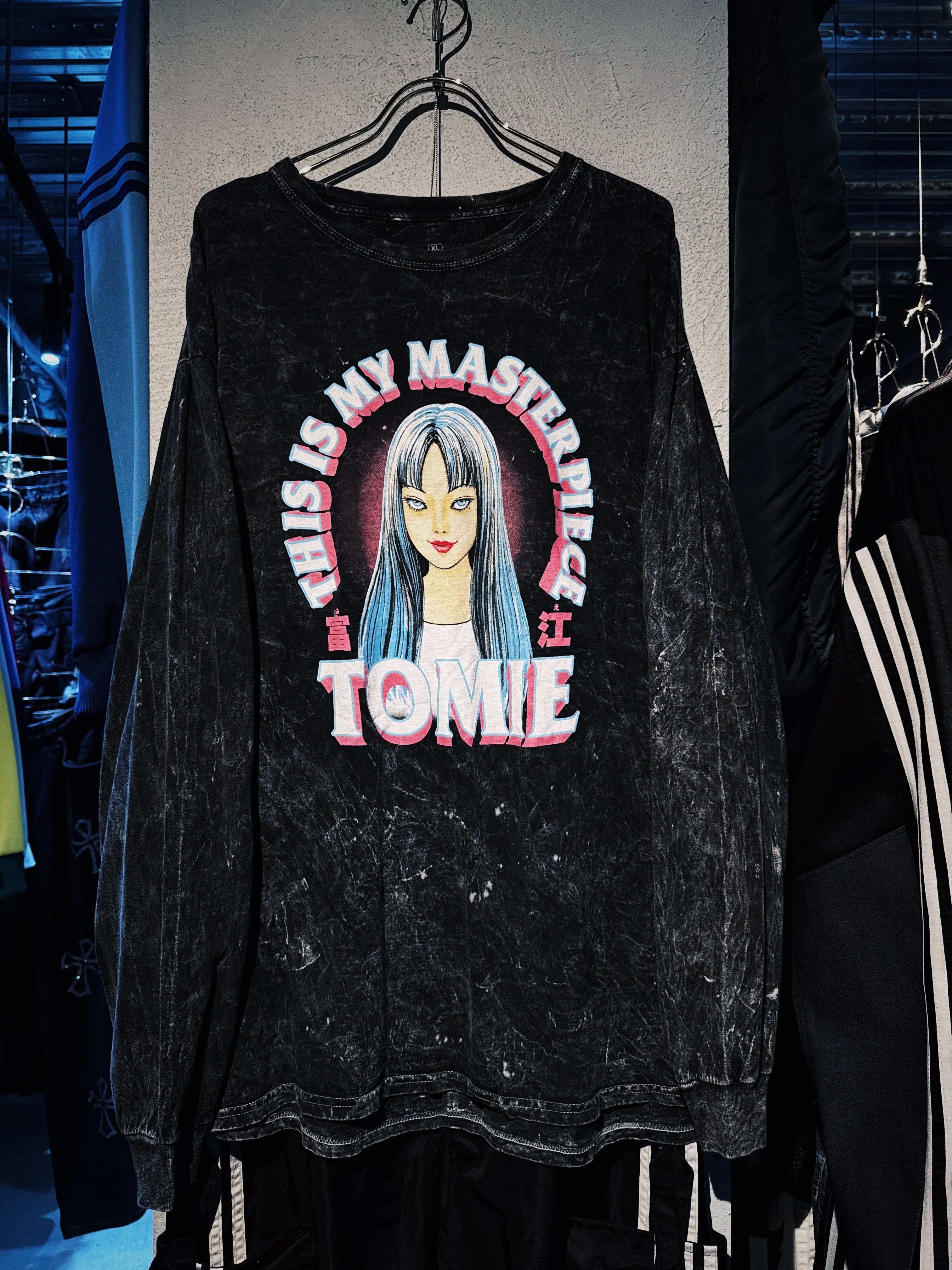 "富江"伊藤潤二 graphic print design long sleeve T shirt