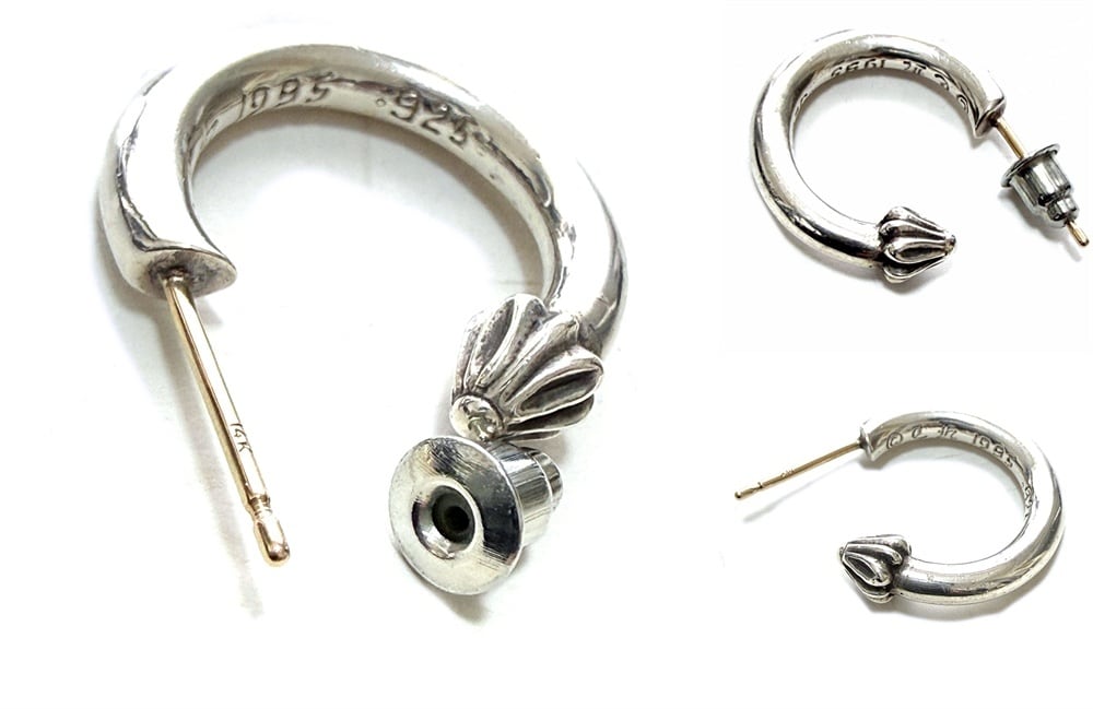 CHROME HEARTS プレーン　フープピアス CHROME HEARTS クロムハーツ HOOP PLAIN プレーン フープ ピアス 925