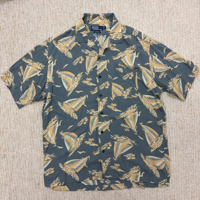 RALPH LAUREN CALDWELL RAYON SHIRT YACHT