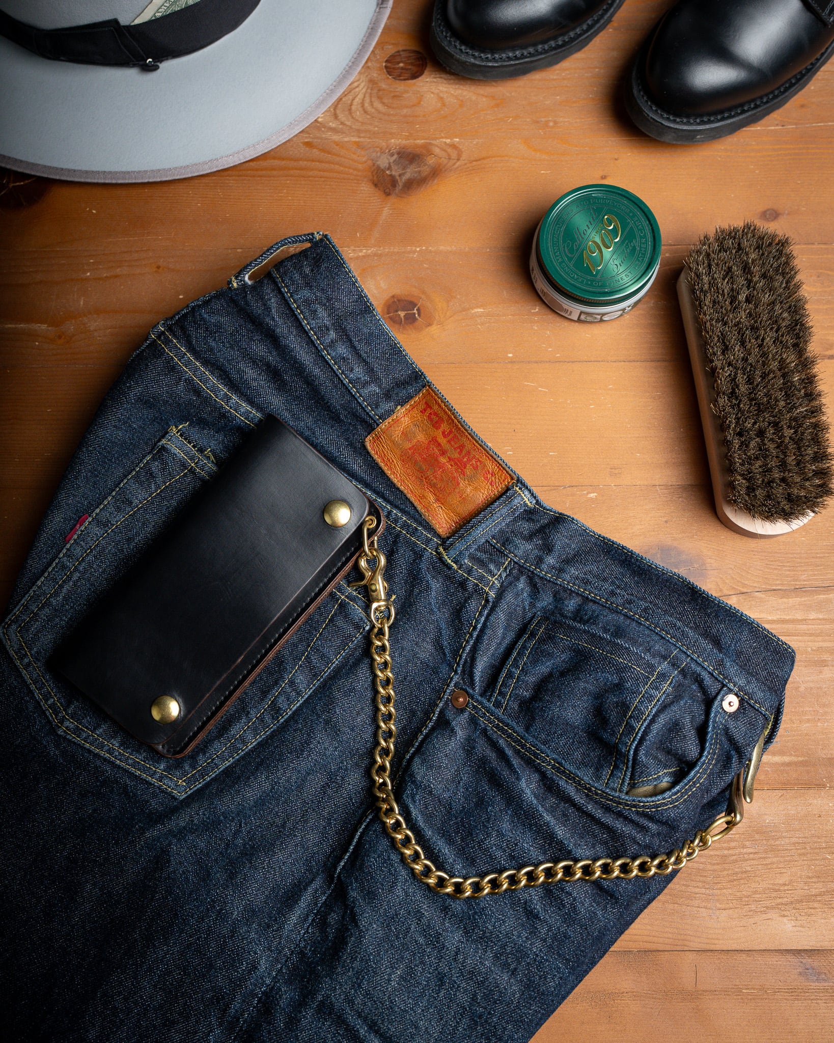 Additive and Line】Tracker Wallet TW-004 Horween Chromexcel 3層