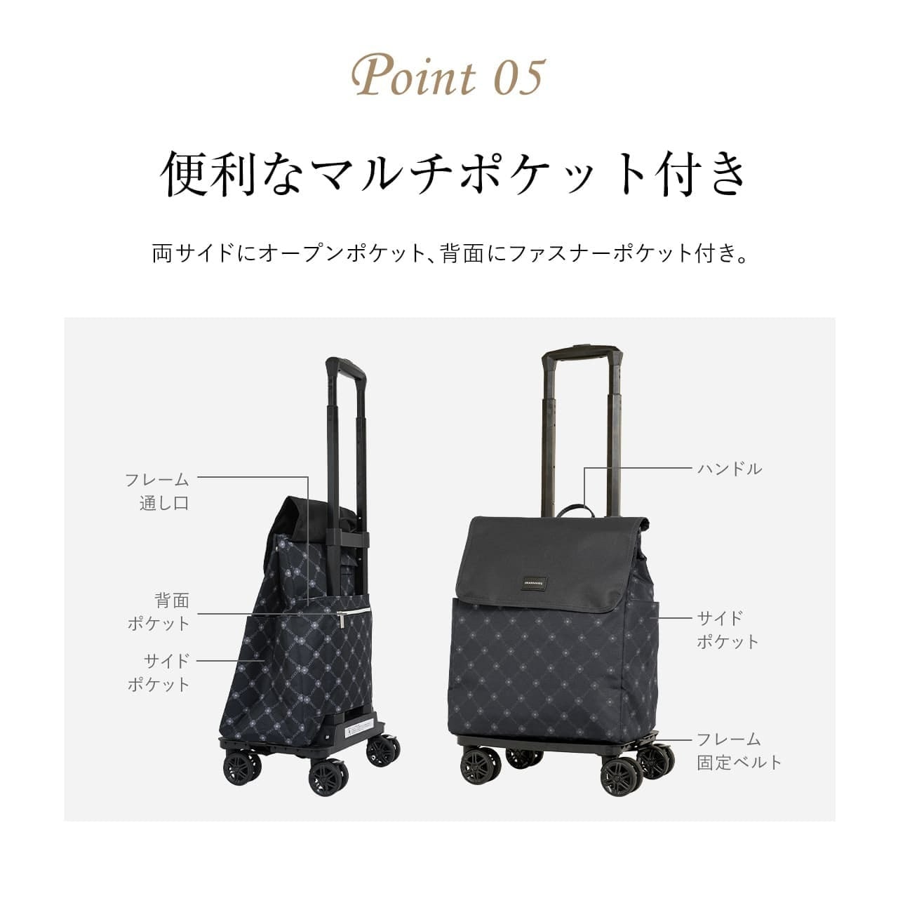 GRANMARIE グランマリー ショッピングカート 四輪 お買い物カート お