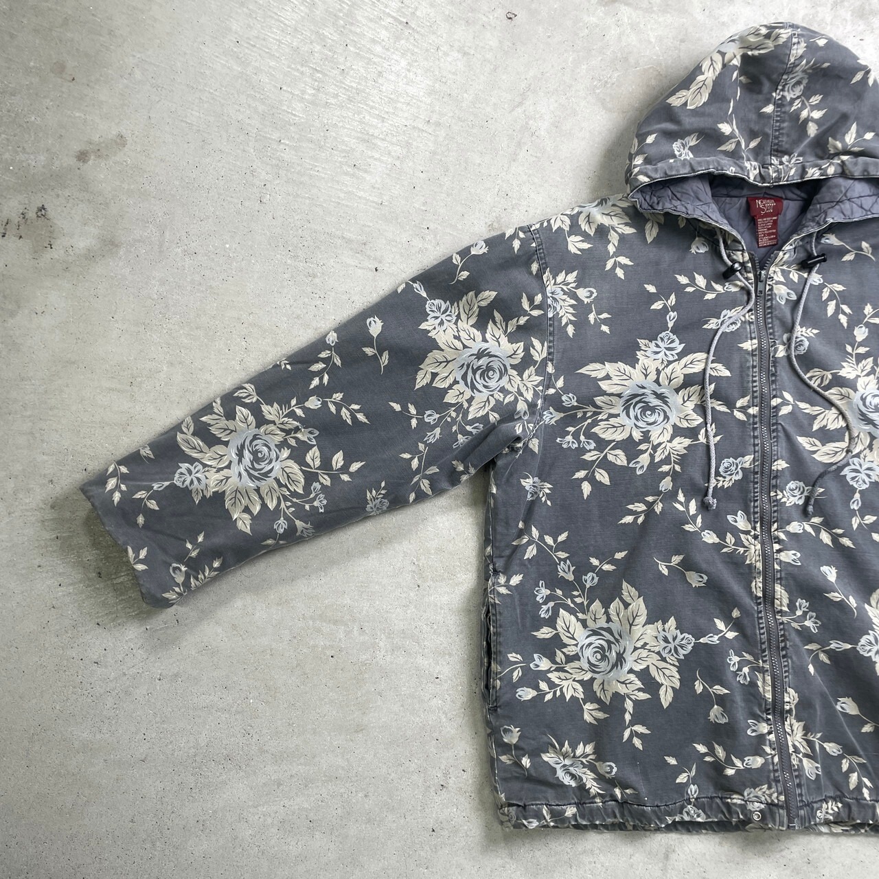90年代 NORTHERN STYLE コットンパーカー フラワーパターンジャケット 