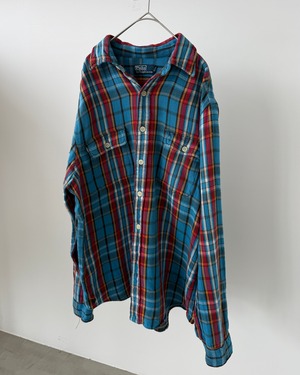 -Polo by Ralph Lauren- Vintage 80s L Flannel shirt