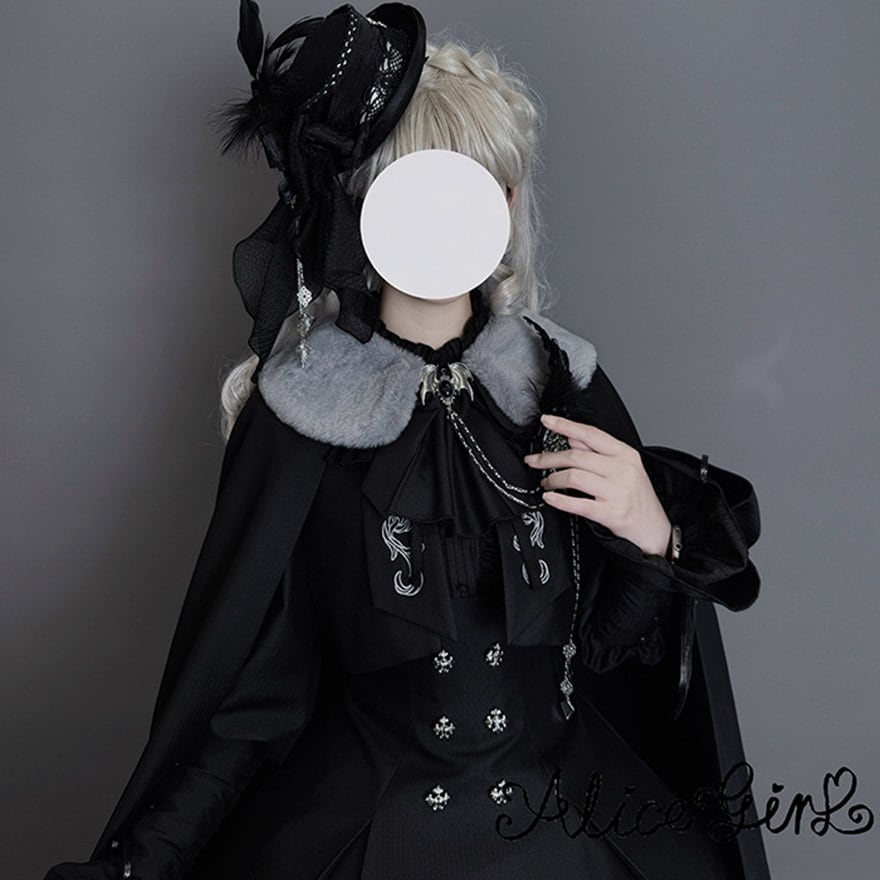予約商品 ゴスロリ 暗夜執事 マント 羽織 ALICEGIRL ダークゴシック