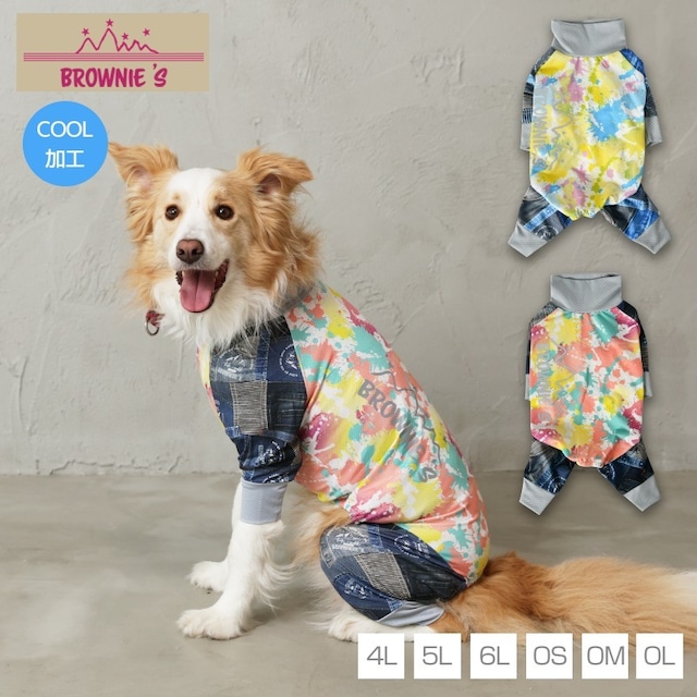 インク柄メッシュアクロン 中型犬・大型犬 4L/5L/6L/OS/OM/OL BROWNIE'S-ブラウニーズ- 犬服 ドッグウェア 大型犬 中型犬 BR23SS br231726-2