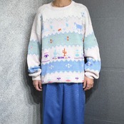 design embroidery southwestern pattern knit