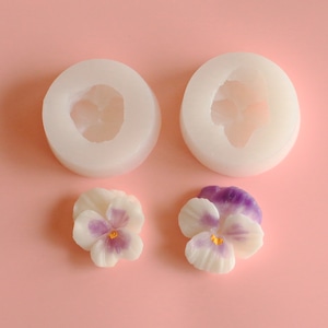 シリコンモールド2個セット ビオラ