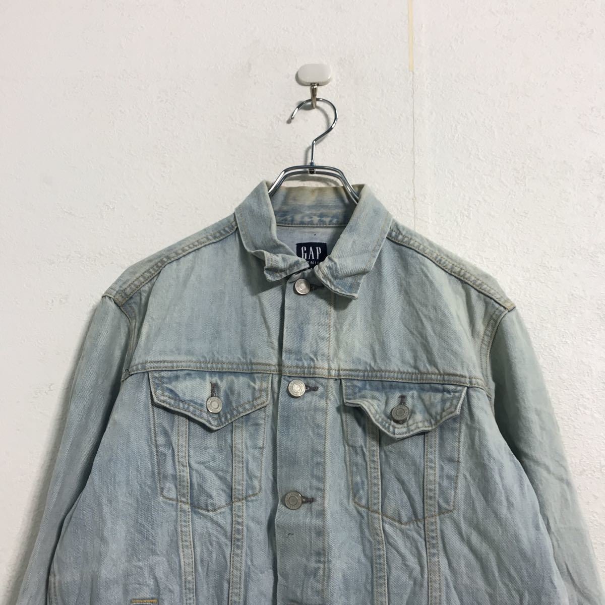 SALE/ GAP ギャップ デニムジャケット アメカジ ライトブルー (レディース XL)   N9671