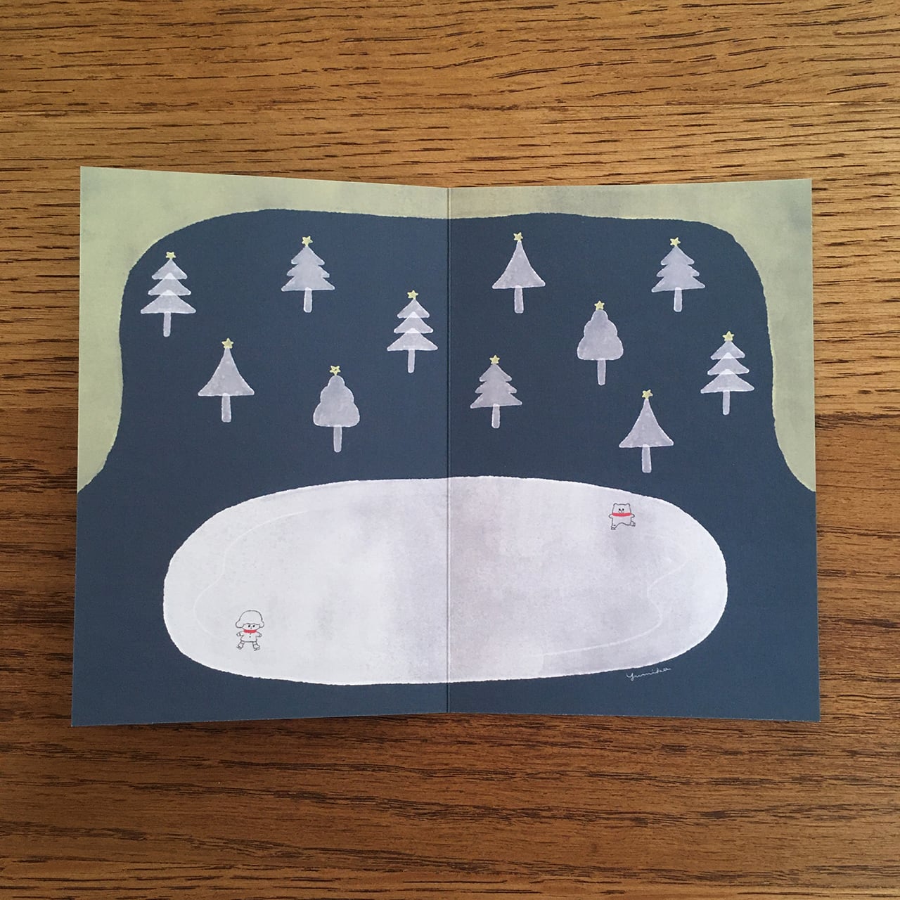 るーしーとくまのクリスマスカード