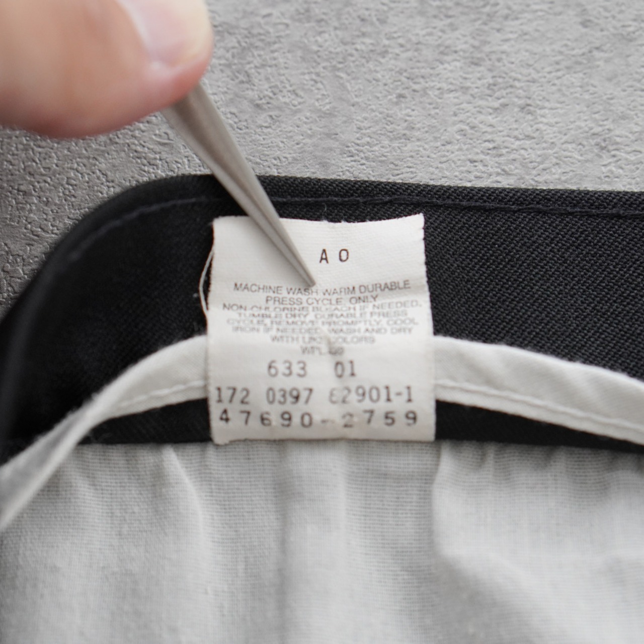 90s Levi's ACTION SLACKS BLACK [W34L29相当] 古着 - 12