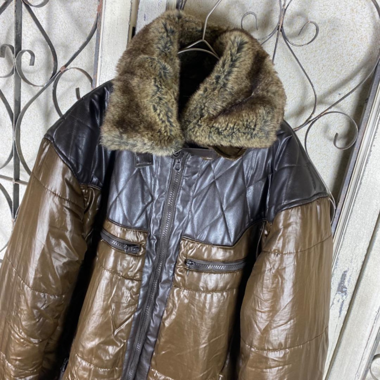 平成初期ネオお兄系フェアリーグランジ レースアップy2k ファーダウン  