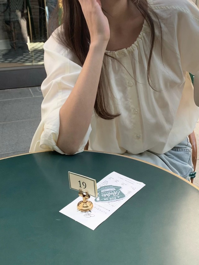 (予約) ounce / More string blouse 2color