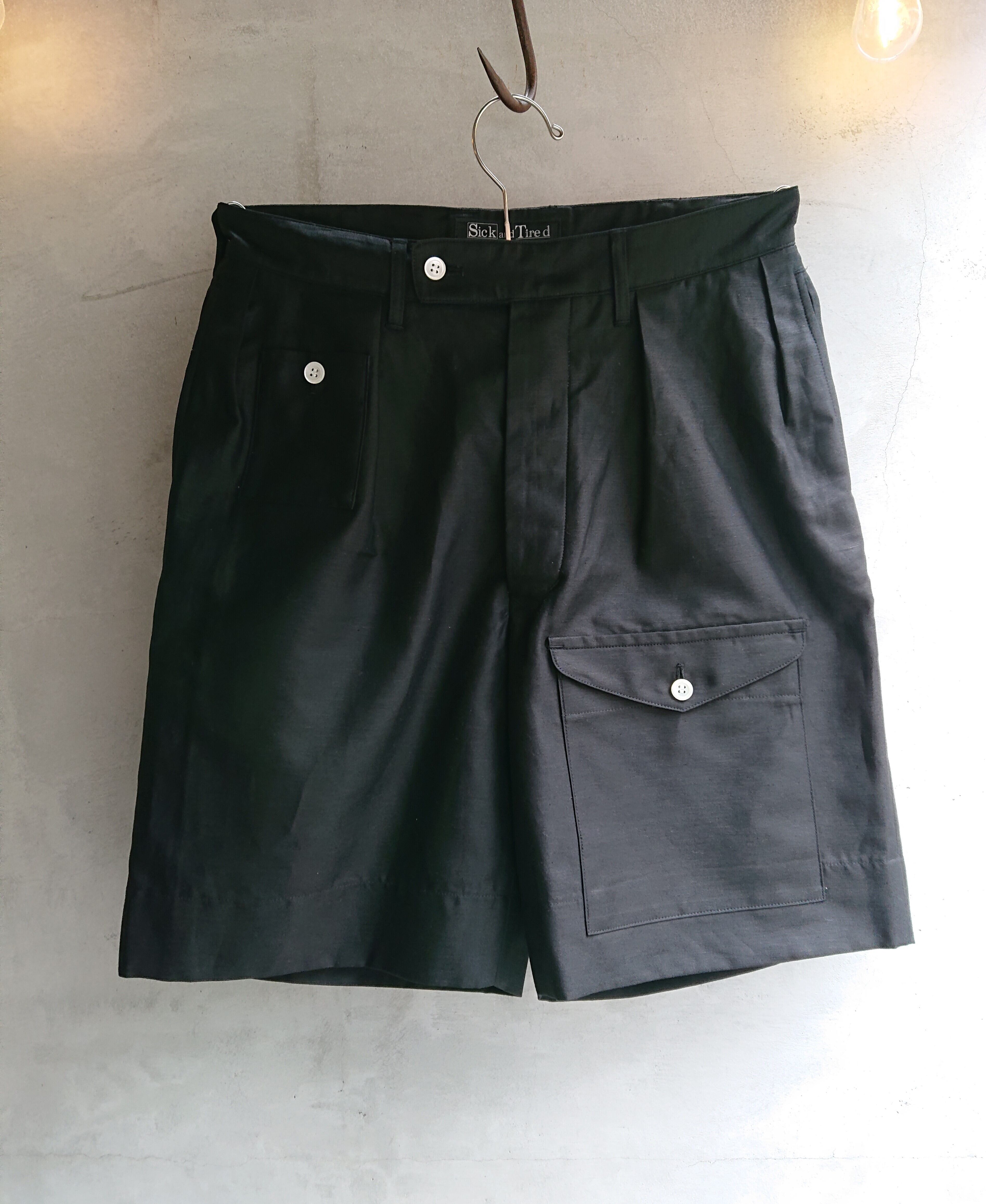 Sick and Tired GURKHA SHORT PANTS Black Color
