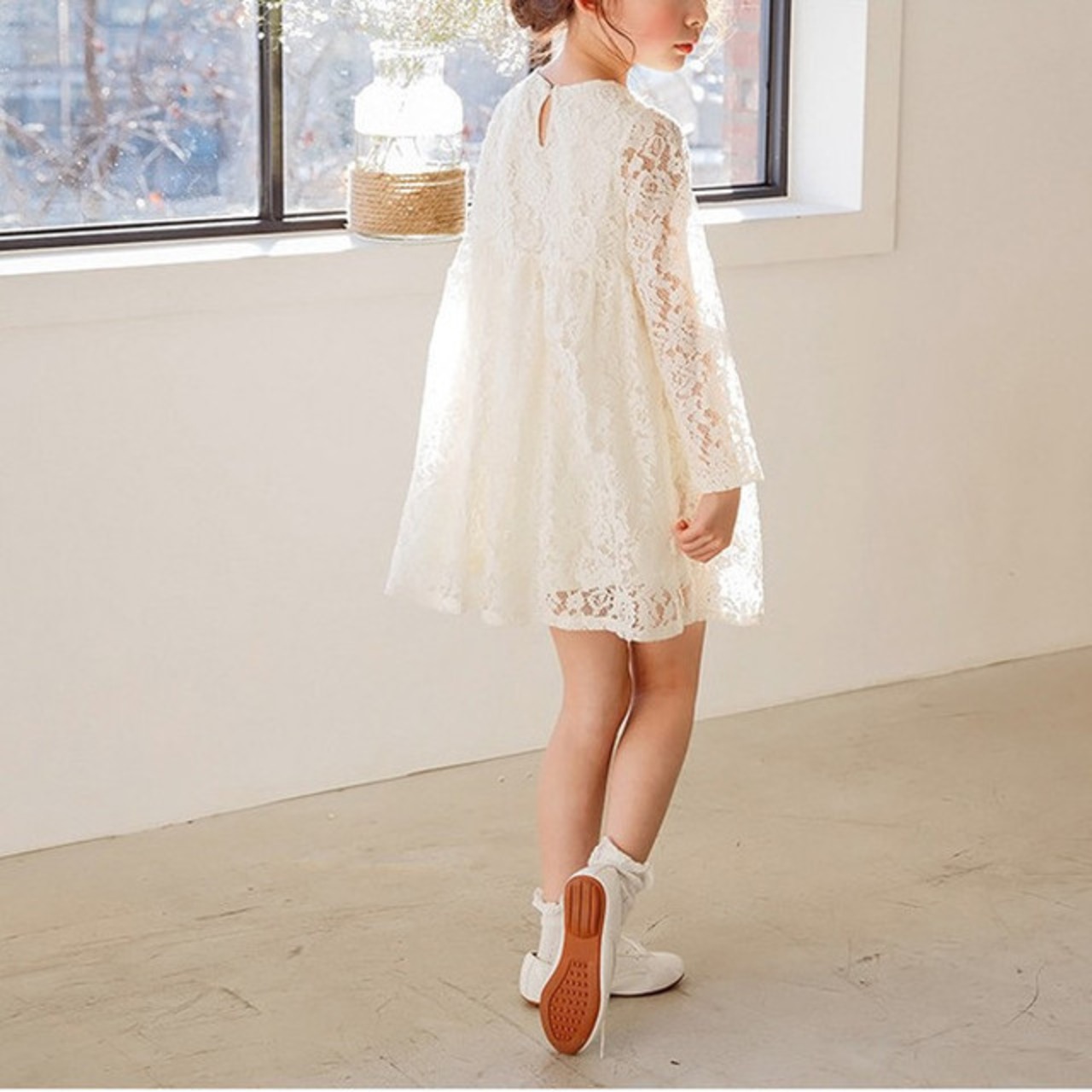 上品♡総レースワンピース♡チュニック キッズ ジュニア 子供服 