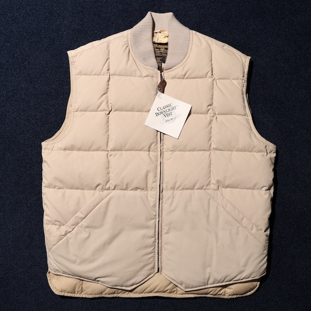 Deadstock L ベージュ Eddie Bauer Downlight Vest エディーバウアー グース ダウンライトベスト