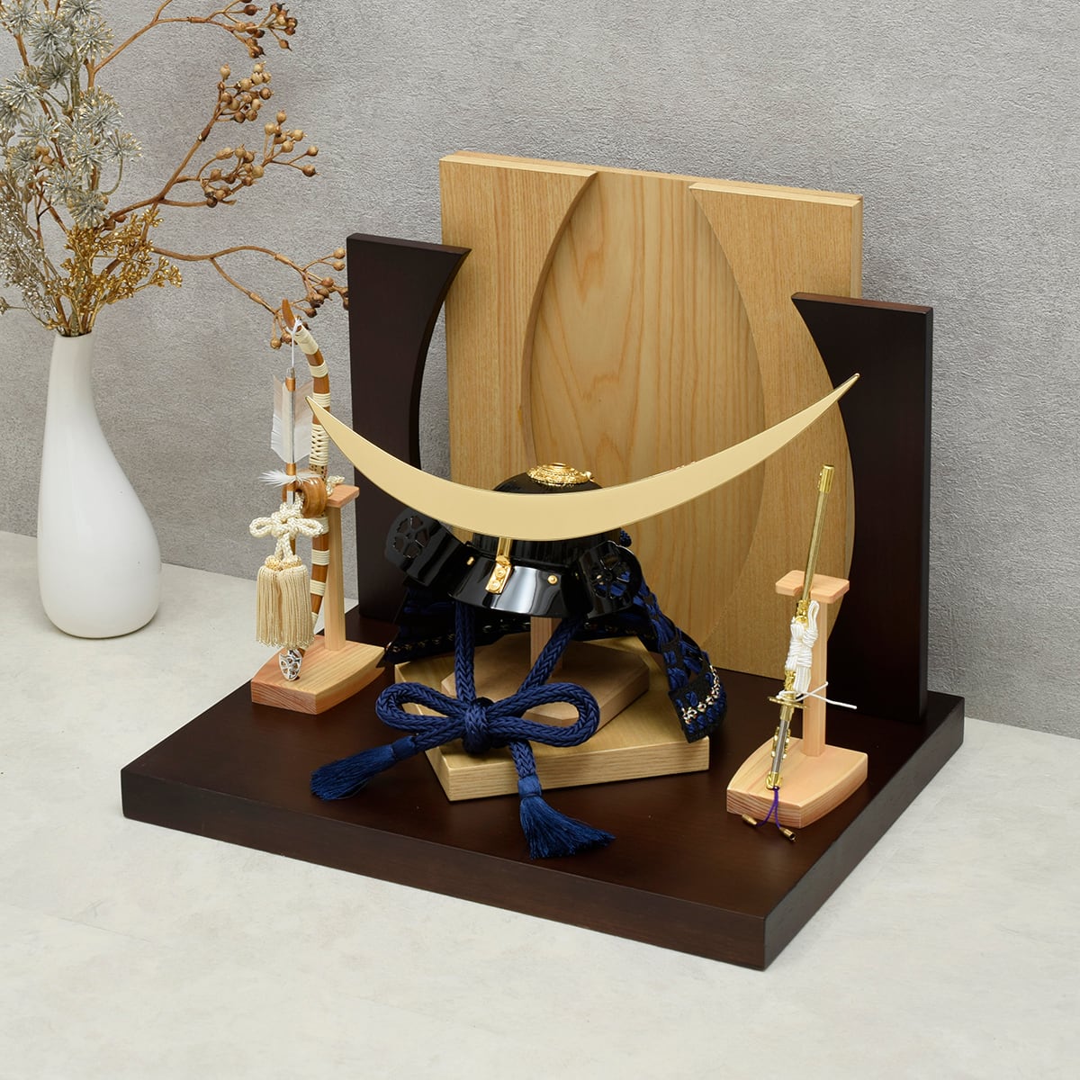 兜飾り【青葉】伊達政宗公｜おしゃれ｜スタイリッシ｜モダン