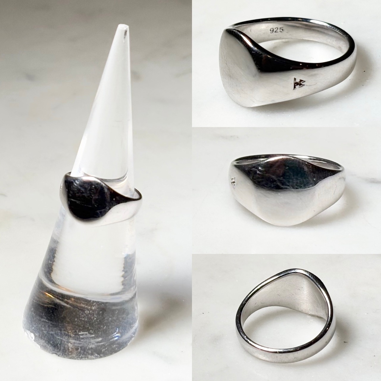 TOM WOOD silver signet ring
