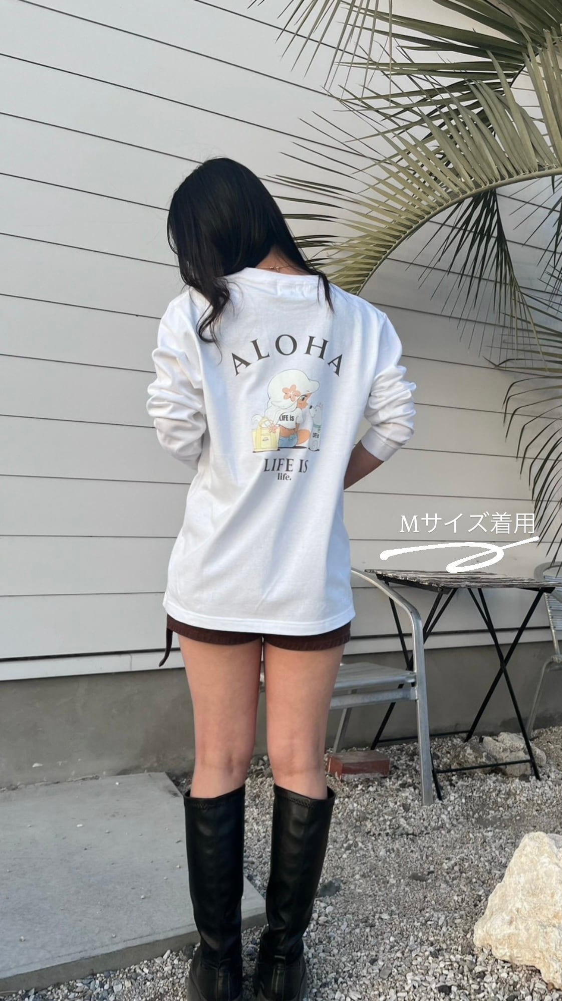 LIFE is × mapuaコラボ Lani ロンT ¥7,990(8,789)