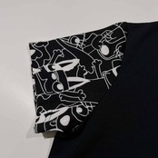 M・U SPORTS エムユースポーツ ミエコウエサコ ハーフジップ 半袖 ドライ ポロシャツ サイズ 40 /レディース/ブラック/ゴルフ