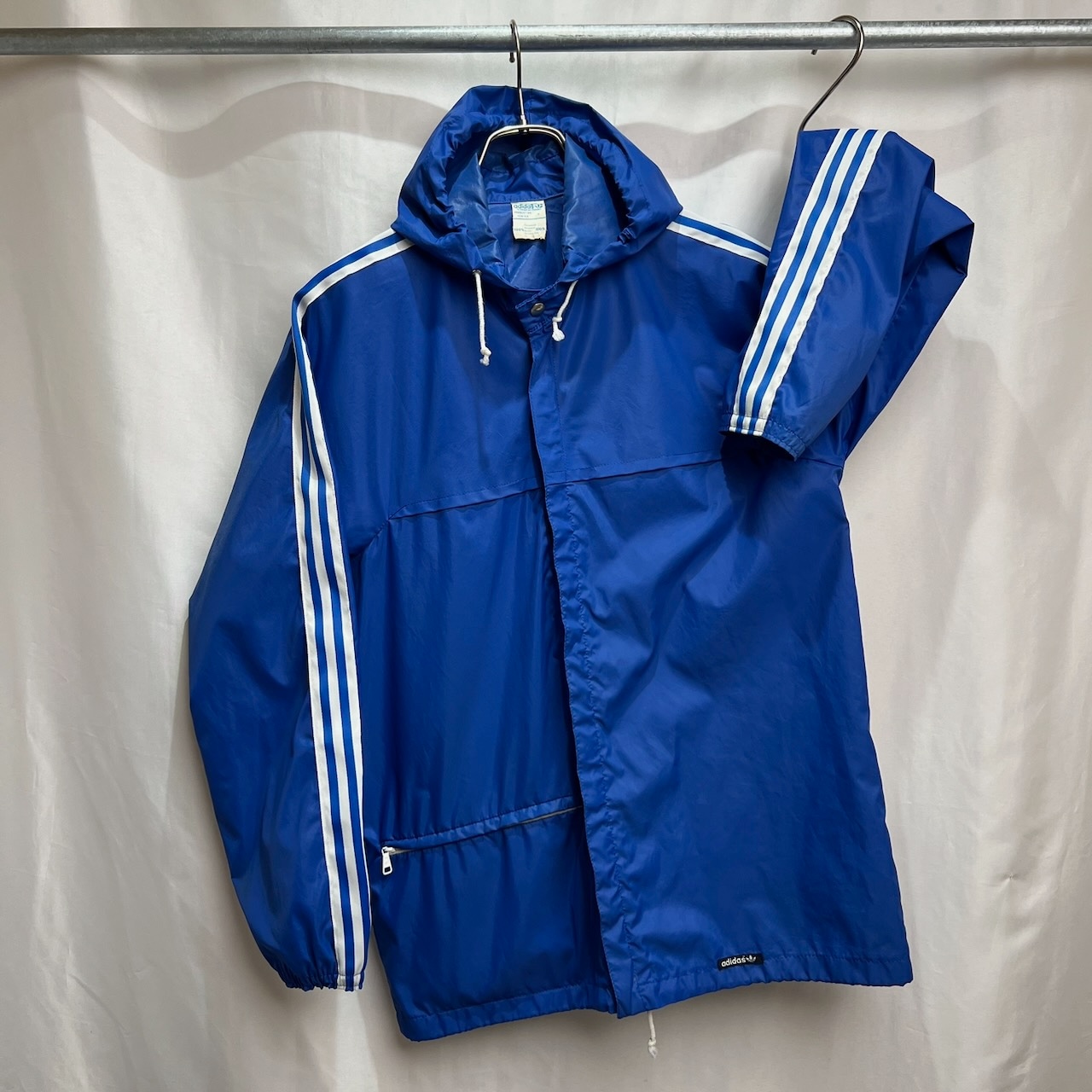 70s〜80s tunisia adidas ナイロン スリーストライプス パッカブルジャケット